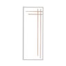 Folha de Porta Frisada CM-05 Com Fundo Primer branco HDF UV 210x82 - 1