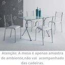 Ver imagem 4 de Kit 10 Cadeiras Nanda cromada para cozinha ou espaço gourmet-Assento corino branco GAT MAGAZINE