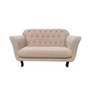 Ver imagem 4 de Kit Namoradeira + 2 Poltronas Decorativa Dália Bouclé Bege