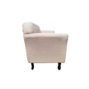 Ver imagem 5 de Kit Namoradeira + 2 Poltronas Decorativa Dália Bouclé Bege