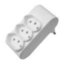 Ver imagem 1 de Kit 10 Multiplicador 3 Tomadas 2 Pinos + Terra Branco - Opl