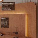 Ver imagem 6 de Cabeceira Casal Queen 272cm com LED 3000k e Tomadas 100% MDF Padrão Planejados Mabel
