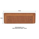 Ver imagem 3 de Cabeceira Casal Queen 272cm com LED 3000k e Tomadas 100% MDF Padrão Planejados Mabel