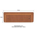 Ver imagem 3 de Cabeceira Casal Queen 272cm com Led 3000k e Tomadas 100% Mdf Padrão Planejados Mabel