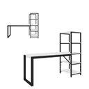 Ver imagem 2 de Mesa Innovare Escritório C/ Prateleira Industrial Mdp Branco