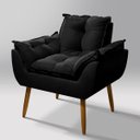 Ver imagem 2 de Kit 2 Poltronas Opala Preto V8 Decor:preto
