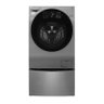 Lava e Seca LG TwinWash Lunar Aço Escovado 11Kg 220v + Lavadora Mini Lunar 2Kg - WD11VCS6A/ - 1