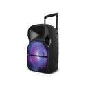 Ver imagem 1 de Caixa de Som Amplificadora 12" LED Rgb Bt/Fm/SD/USB/P2 Trolley Sp259