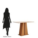 Ver imagem 6 de Conjunto Sala de Jantar 4 Lugares Retangular MDF Diana Mel/Off