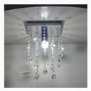 Ver imagem 6 de Lustre de Cristal Acrílico Alto Brilho 20x20 Cm 25 Altura Soq E27 - Transparente