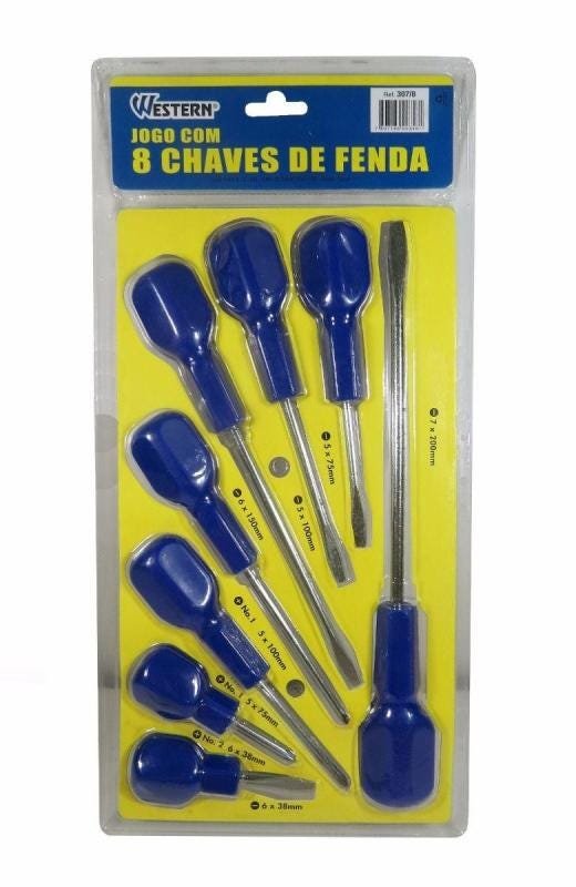 Jogo Kit Chave De Fenda Philips Com 8 Peças - 1