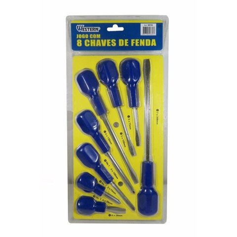 Jogo Kit Chave De Fenda Philips Com 8 Peças