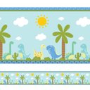 Ver imagem 1 de Faixa de Parede Dinossauro Baby Quarto de Menino 5mx10cm