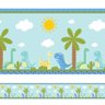 Faixa de Parede Dinossauro Baby Quarto de Menino 5mx10cm - 1