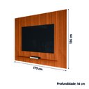 Ver imagem 3 de Painel para Tv até 75 Polegadas Ripado Impressão 3d Avante Cedro Edn