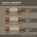 Ver imagem 7 de Cabeceira Extensível Estofada com 2 Mesas de Cabeceira Rustic/Imperial Madesa