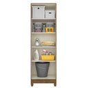 Ver imagem 6 de Armario Multiuso New Iris 2 Portas 181x55 Cm Castanho Wood Moval
