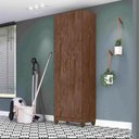 Ver imagem 7 de Armario Multiuso New Iris 2 Portas 181x55 Cm Castanho Wood Moval