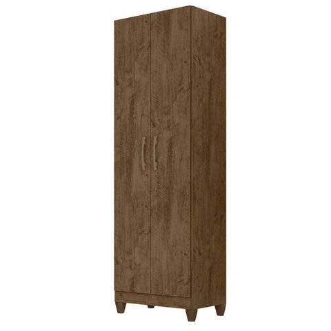 Armario Multiuso New Iris 2 Portas 181x55 Cm Castanho Wood Moval