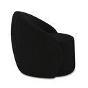 Ver imagem 6 de Poltrona Decorativa Orgânica Lua Veludo Preto D03 - D’Rossi