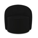 Ver imagem 5 de Poltrona Decorativa Orgânica Lua Veludo Preto D03 - D’Rossi