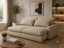 Ver imagem 1 de Sofa Curve 1.70 Nobly Linho Bege