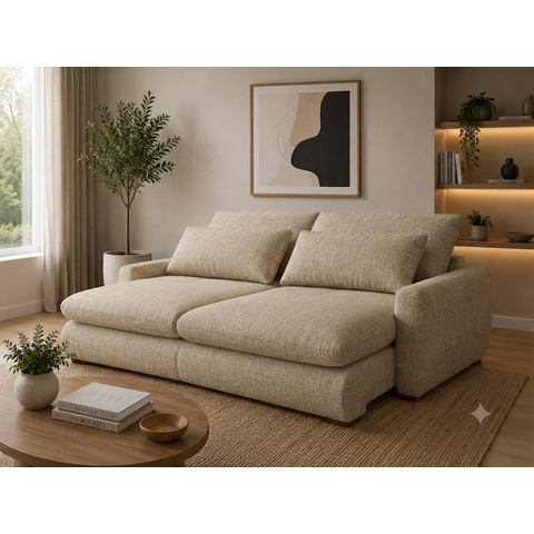 Sofa Curve 1.70 Nobly Linho Bege
