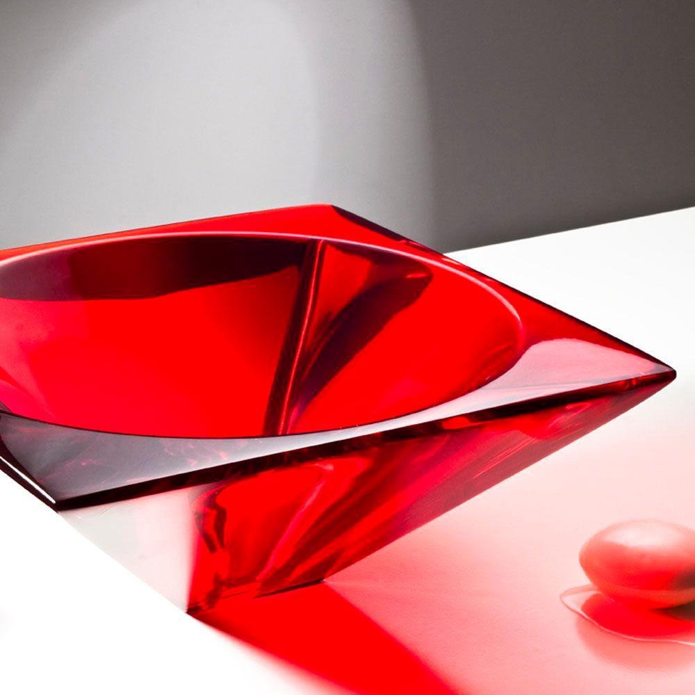Cuba de apoio Sagita-Vermelho Translucido - 1