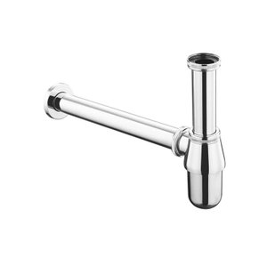 Sifão Lavatório Banheiro Metal com Copo Inox Cromado 7/8 Ajustável Premium