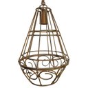 Ver imagem 2 de Luminária Aramado de Ferro para Sala de Jantar Moderna Simples - Dourado