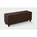 Ver imagem 2 de Baú Recamier Bali Cama Casal 150cm Quarto Sala Organizador