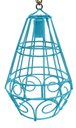 Ver imagem 3 de Pendente Artesanal Luminária para Balcão de Bar e Área Gourmet Cozinha Moderna - Azul Turquesa