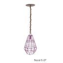 Ver imagem 1 de Pendente Artesanal Luminária para Balcão de Bar e Área Gourmet Cozinha Moderna - Rosa