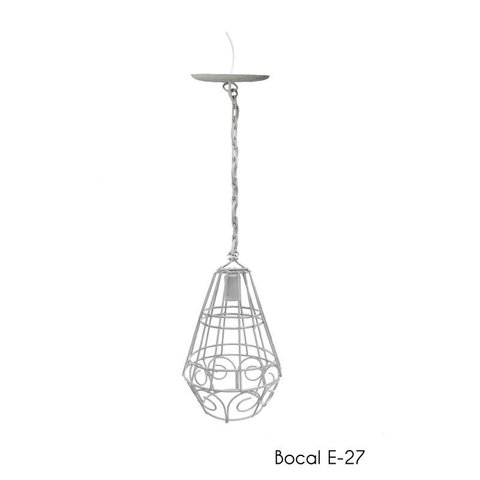 Pendente Artesanal Luminária para Balcão de Bar e Área Gourmet Cozinha Moderna - Branco