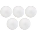 Ver imagem 1 de Kit 05 Assentos Redondo Banqueta Cadeira Estofados Poltronas H02 Corino Branco 25 cm - Lyam Decor As