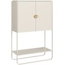 Ver imagem 7 de Balcão Aparador Bar para Sala Industrial 2 Portas 90cm Alek A03 Off White - Lyam Decor