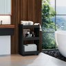 Esmalteira Balcão para Organizar Multiuso Modelo Jade para Casa Preto - 1