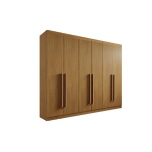 Guarda Roupa Casal 6 Portas 6 Gavetas Da Vinci Plus D'Doro Cinamomo