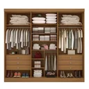 Ver imagem 2 de Guarda Roupa Casal 6 Portas 6 Gavetas Da Vinci Plus D'Doro Cinamomo