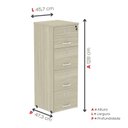 Ver imagem 4 de Arquivo de Madeira 4 Gavetas Of04gp25