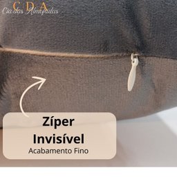 Capa Almofada Veludo Drapeada 45x45 - Cinza Escuro - 3