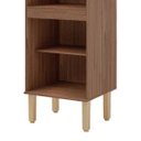 Ver imagem 7 de Paneleiro Cozinha 2 Portas Nicho Microondas Armário 100% MDF:Freijó/Titanium