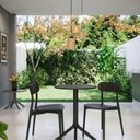 Ver imagem 3 de Mesa para Jardim Simpla 2 em 1 Redonda Tampo em Plástico Estrutura em Polietileno Preto