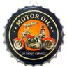 Placa Metal Alto Relevo Tampa Motor Oil - 1