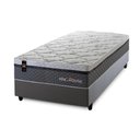 Ver imagem 3 de Conjunto Cama Box Solteiro c/ Molas Ensacadas Benton Cinza 88x188x71
