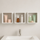 Ver imagem 3 de Kit 3 Nichos 30x30 Mdf Quarto Sala Banheiro Decoração:branco