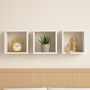 Ver imagem 2 de Kit 3 Nichos 30x30 Mdf Quarto Sala Banheiro Decoração:branco