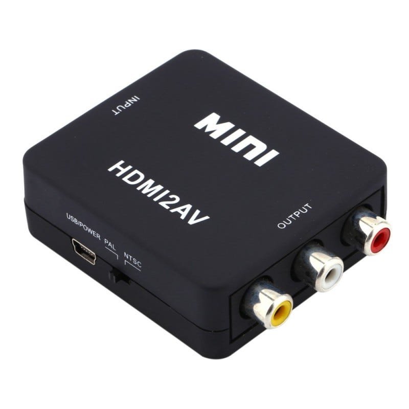 Conversor de Áudio e Vídeo A/V (Rca) para HDMI | MadeiraMadeira