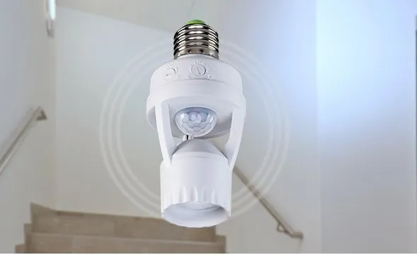 Sensor Presença Para Iluminação Intelbras Esp 360s Lâmpada Bocal E27 Branco - 6