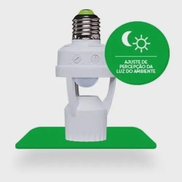 Sensor Presença Para Iluminação Intelbras Esp 360s Lâmpada Bocal E27 Branco - 2
